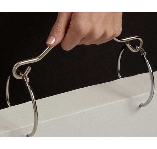 9-Inch Nickel Plated Steel Ring Handle - Image 1