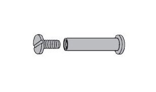 Solid Brass Binder Post, Closed End, 1-1/2" Length - Image 2