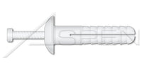 Mushroom Head White Nylon Body/Pin Drive Pin Rivet