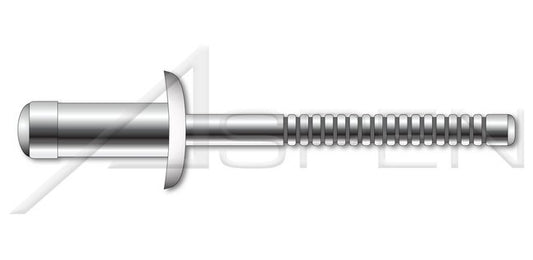 A2 Stainless Steel Flat Head Grooved Mandrel Blind Rivet - Image 1
