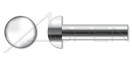A4 Stainless Steel Round Head Solid Rivet - Image 1