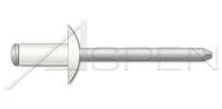 Dome Head White Eyelet Aluminum Body/Aluminum Pin Blind Rivet
