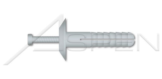 Truss Head Gray Nylon Body/Pin Drive Pin Rivet - Image 1