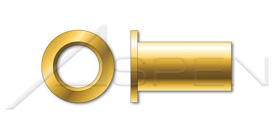 C1008-C1010 Steel Yellow Zinc Low Profile Small Head Open End Thin Wall Blind Threaded Insert - Image 1