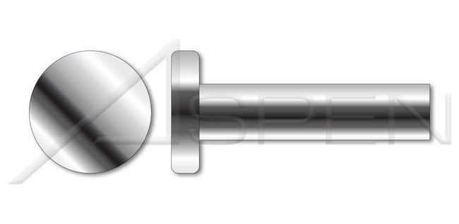 AISI 304 Stainless Steel (18-8) Flat Head Solid Rivet - Image 1
