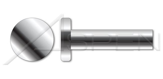 AISI 304 Stainless Steel (18-8) Flat Head Solid Rivet - Image 1