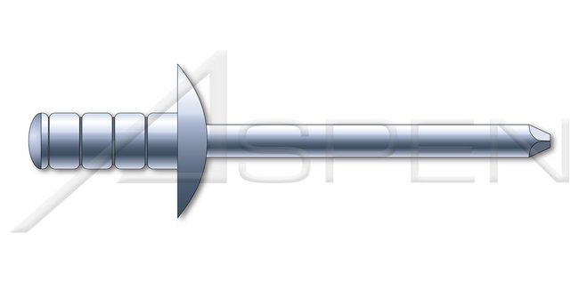 Steel Zinc Plated Dome Head Steel Body/Steel Pin Multigrip Rivet - Image 1