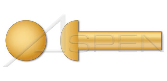 Copper Round Head Solid Rivet - Image 1