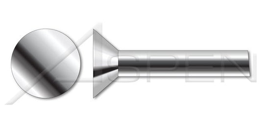 AISI 304 Stainless Steel (18-8) Flat Countersunk Head Solid Rivet - Image 1