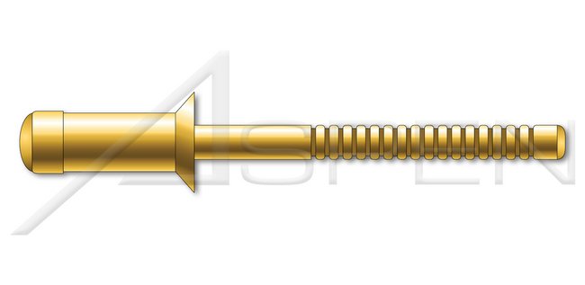 Steel Zinc Plated Countersunk External Steel Body/Pin Structural Rivet - Image 1