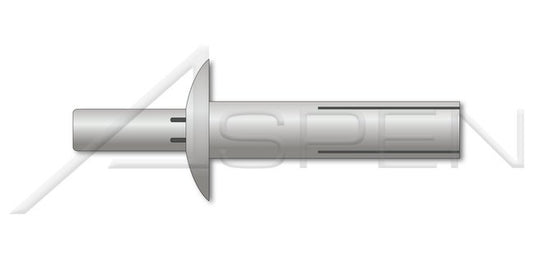 Aluminum Body and Pin Tamper Resistant Brazier Head Security Drive Pin Rivet - Image 1