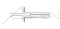 Truss Head White Nylon Body/Pin Drive Pin Rivet