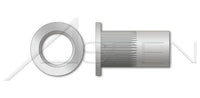 Aluminum Alloy 5056 Small Flange/Head Open End Thin Wall Ribbed Blind Threaded Insert