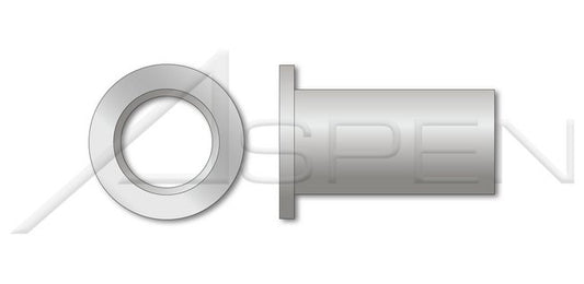 Aluminum Alloy 5056 Small Flange/Head Open End Blind Threaded Insert - Image 1