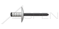 Black Phosphate Coated Dome Head Large Flange Aluminum Body/Steel Pin Multigrip Rivet