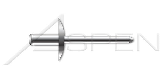 Large Flange Dome Head Stainless Steel Body/Stainless Steel Pin Blind Rivet - Image 1