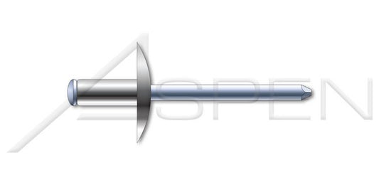 Large Flange Dome Head Stainless Steel Body/Steel Pin Blind Rivet - Image 1