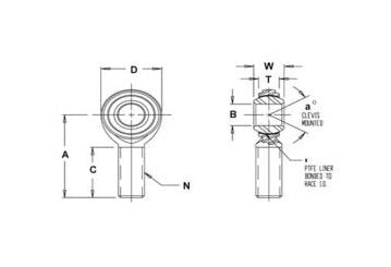 Aircraft-Grade Aluminum Rod Ends - Male/Female, Left/Right Variant - Image 2