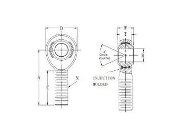 6061-T6 Aluminum Rod Ends with 52100 Bearing Steel Ball - Image 2