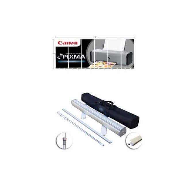 24 Inch Height Retractable Roll Up Banner Stand by Megastore - Image 2