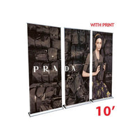 Megastore 18 Inch Heavy-Duty Retractable Banner Stand