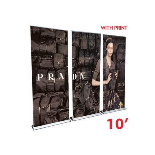Megastore 18 Inch Heavy-Duty Retractable Banner Stand - Image 1