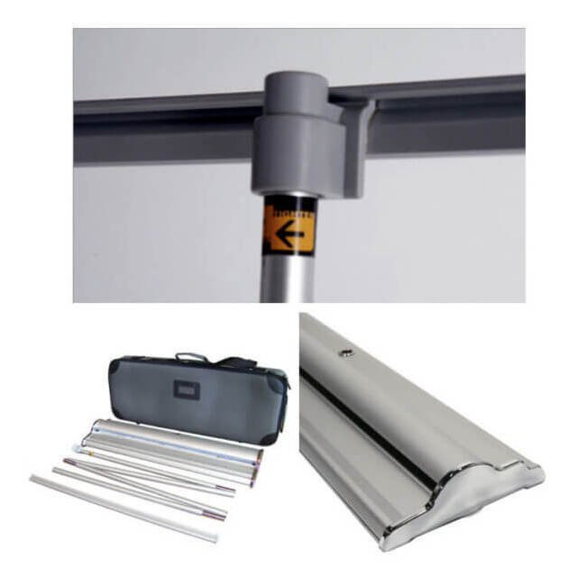 Heavy-Duty Retractable Banner Stand - 50in Height with Vinyl Print - Image 4
