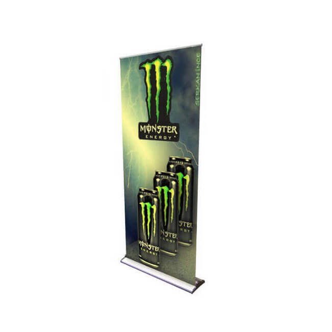 36in Heavy-Duty Retractable Banner Stand with Vinyl Print - Image 1