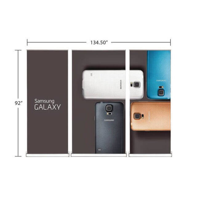 Megastore 18 Inch Height RapidScreen Heavy-Duty Retractable Banner Stand - Image 2