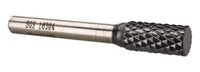 SGSPRO Carbide Double Cut Cylinder Burr Flat End Rotary File