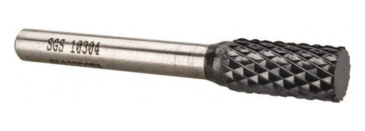 SGSPRO Carbide Double Cut Cylinder Burr Flat End Rotary File - Image 1