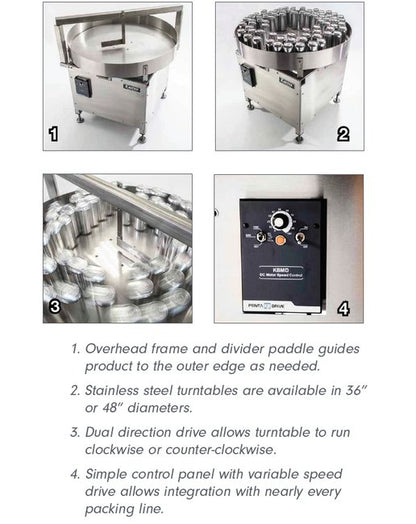 48 Inch Rotary Accumulation Table - Image 2
