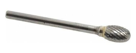 SGSPRO 1/8″ Shank Diameter Double Cut Oval Burr Rotary File - Image 1