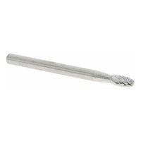Carbide Oval Burr Rotary File 1/8" Shank, 7/32" Loc-Line