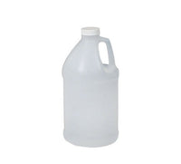 1/2 Gallon Natural Round Jug Bottle with Cap - FDA Compliant