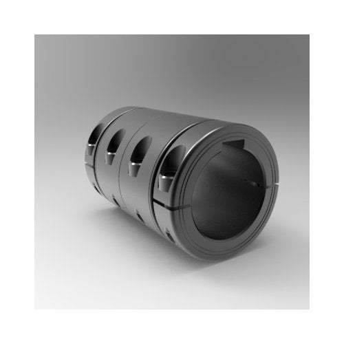 Metric Steel Split Precision Sleeve Couplings with Keyways - Image 1