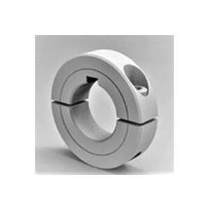 Heavy Duty Two-Piece Split Clamp Shaft Collars with Keyways, Stainless Steel - Image 1