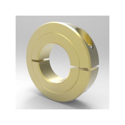 High Strength Brass One-Piece Split Clamp Shaft Collar - 3/4 in Bore - Image 1