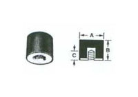 1/2 Inch Round Urethane Bumper with Female Fastener Thread