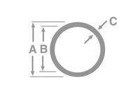 Aluminum Round Tubing - 6.625 Inch OD Seamless Tube