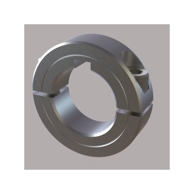 Split Clamp-Type Shaft Collars w/ Keyways - Low Profile - Image 1