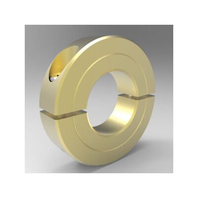 High Strength Brass Two-Piece Split Clamp-Type Shaft Collar - 5/8 in Bore - Image 1