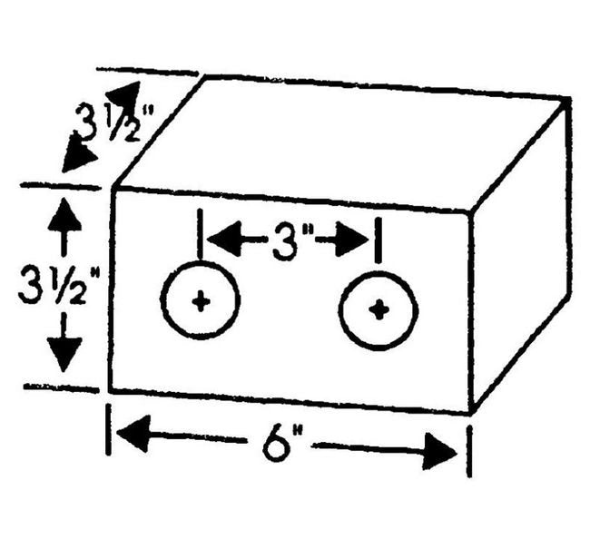 Heavy-Duty Rubber Dock Bumper with Standard Bolt Holes - Image 2