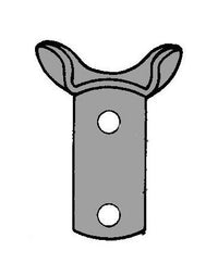 Heavy Duty Rubber Holddown Bracket with Zinc Stem Down
