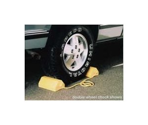 Safety Yellow Rubber Wheel Chocks Set - Image 1
