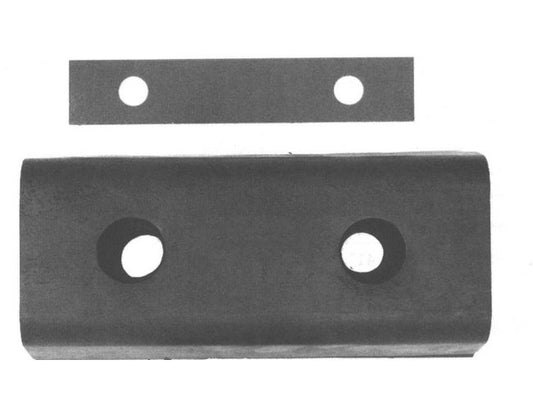 Heavy-Duty 25-Inch Rubber Dock Bumper with Mounting Plate - Image 1