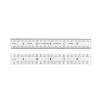 Starrett 6 Inch Steel Ruler with Quick-Reading Graduations