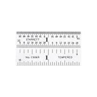Starrett 2-Inch Steel Ruler with Quick-Reading Graduations