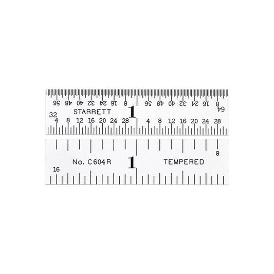 Starrett 2-Inch Steel Ruler with Quick-Reading Graduations - Image 1