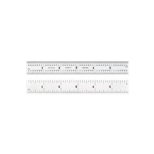 Starrett Steel Ruler 6-Inch 4R Graduations - Image 1